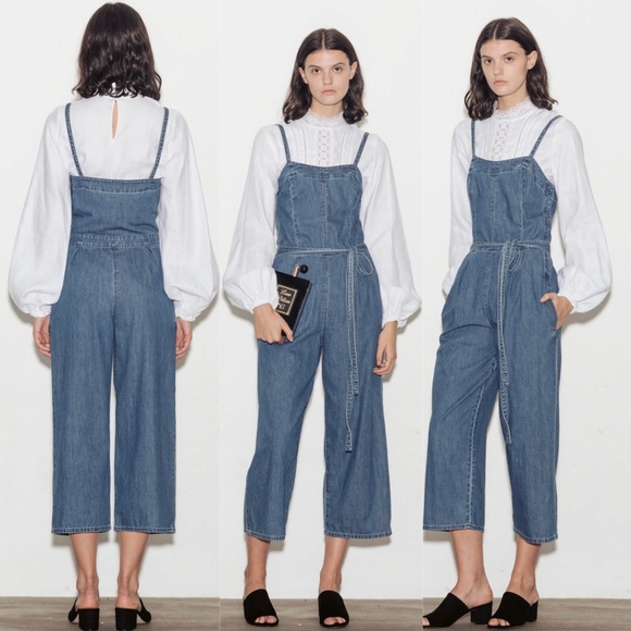 AG Denim Belted Wide Leg Jumpsuit - Picture 8 of 8